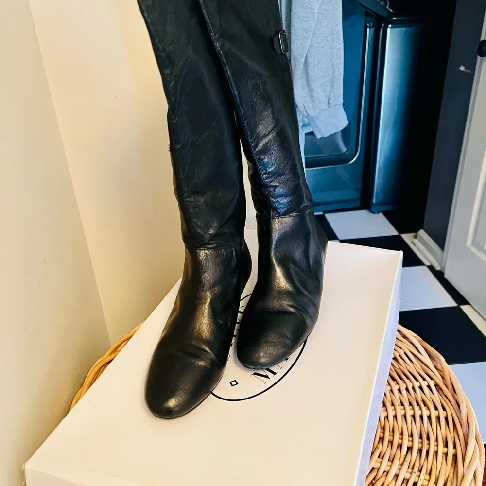 Steve Madden Black Over the Knee Boots